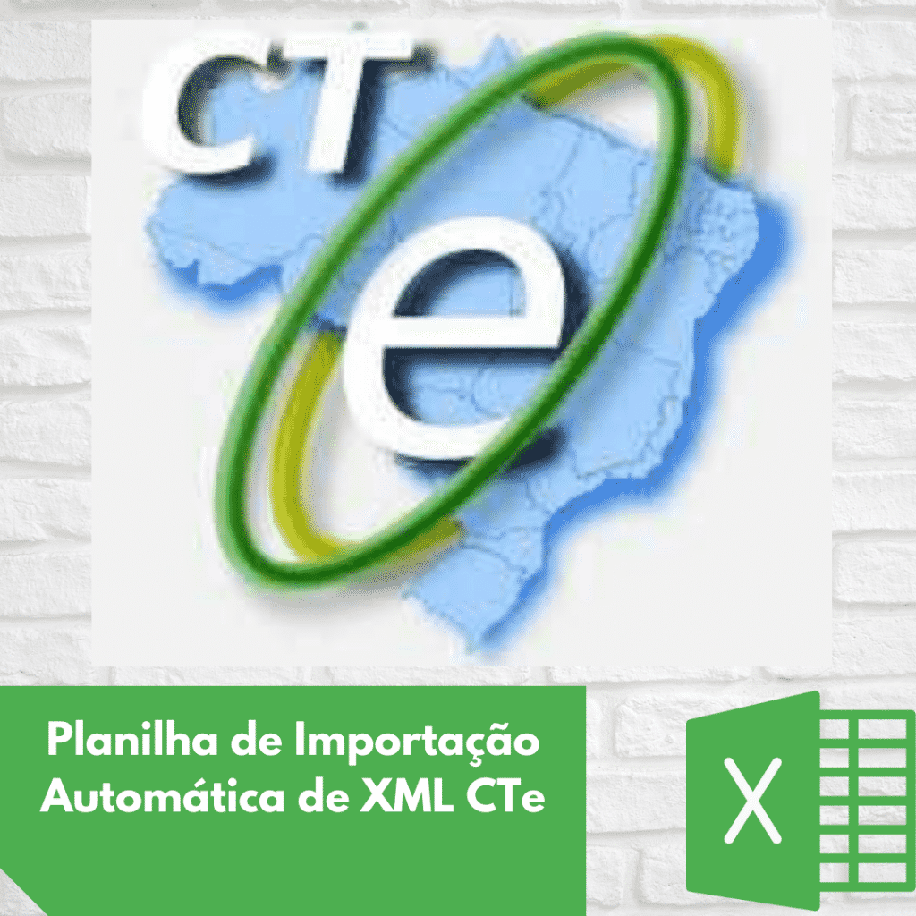 Planilha Excel de importação de XML CTe Gestão Office VBA